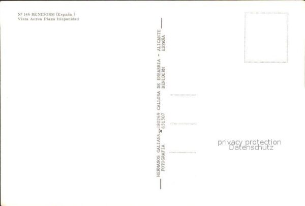Benidorm Plaza Hispanidad Fliegeraufnahme – Bild 2