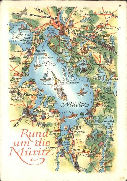 Mueritz Landkarte Rechlin Röbel Boek Sembzin