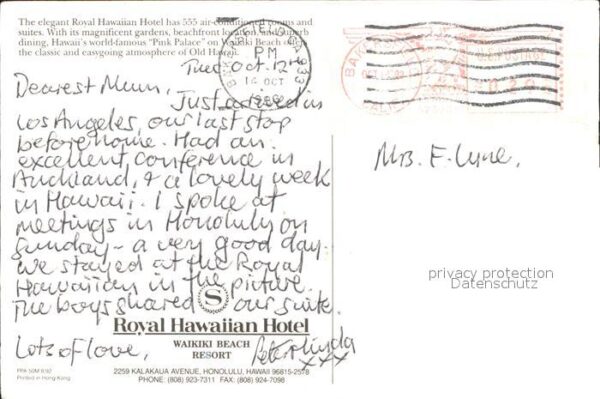 Honolulu Royal Hawaiian Hotel Waikiki Beach Reso – Bild 2
