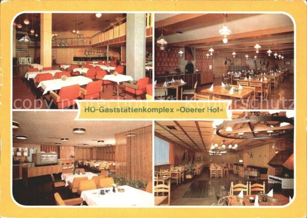 Oberhof Thueringen HO Gaststättenkomplex Oberer Hof