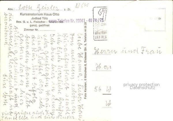 Bad Toelz Kursanatorium Haus Otto – Bild 2