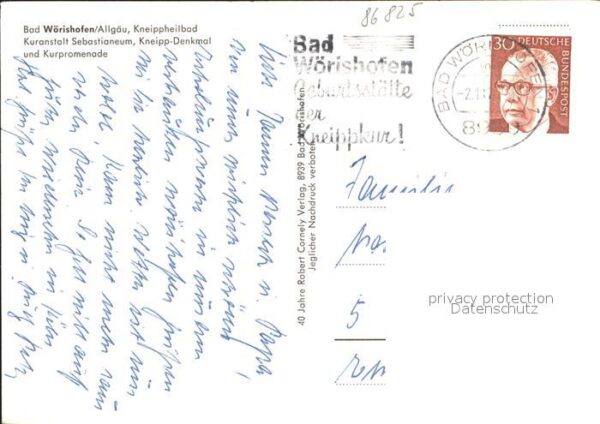 Bad Woerishofen Kneippheilbad Kuranstalt Kneipp- Denkma – Bild 2