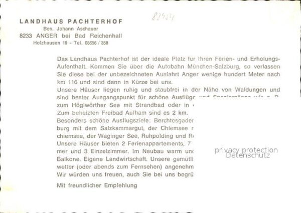 Anger Bayern Landhaus Pachterhof – Bild 2