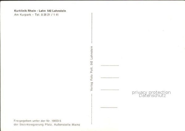 Lahnstein Kurklinik Rhein- Lahn – Bild 2
