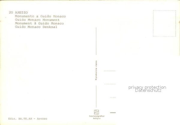 Arezzo Guido Monaco Denkmal – Bild 2