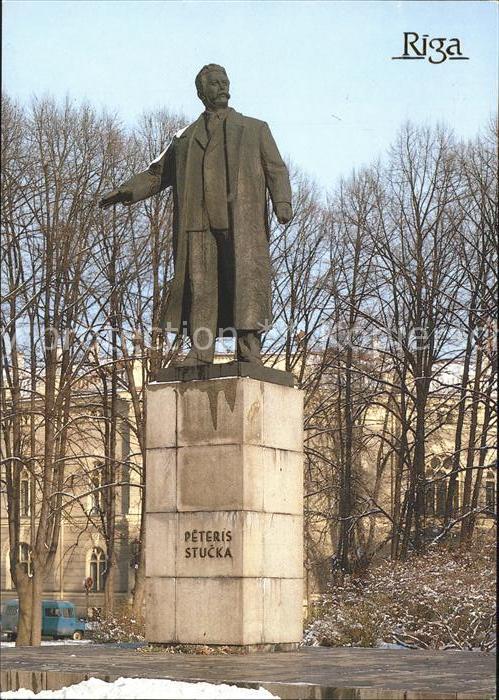 Riga Lettland Statue Péteris Stucá