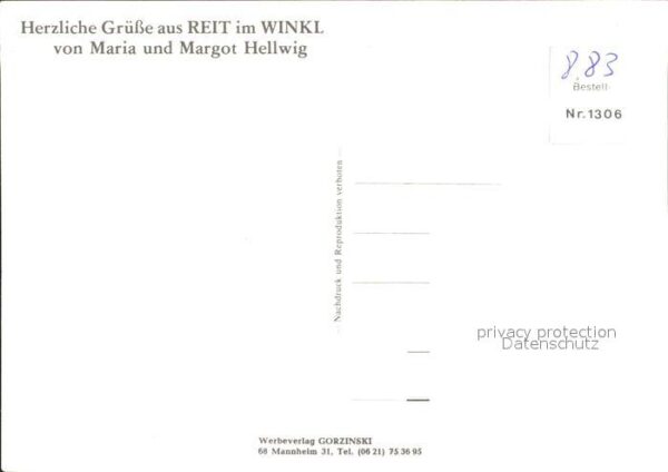 Reit Winkl Maria und Margot Hellwig – Bild 2