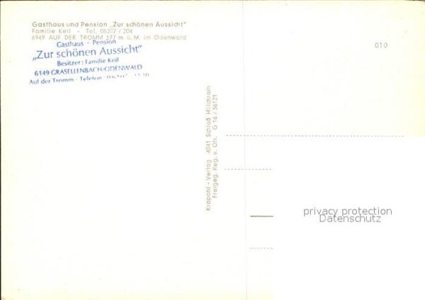 Grasellenbach Pension Zur schönen Aussicht – Bild 2