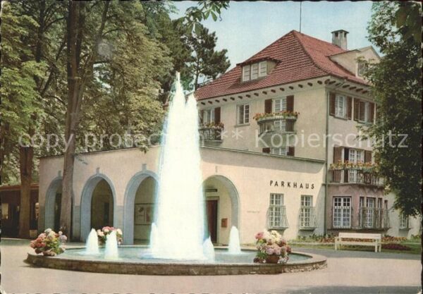 Bad Mergentheim Springbrunnen im Kurpark