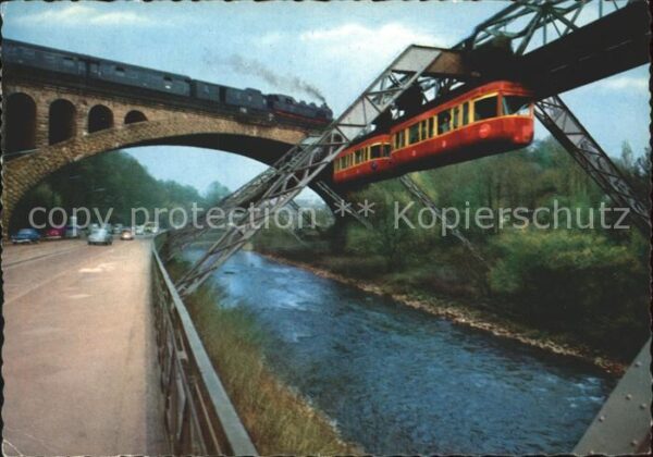 Wuppertal Sonnborner Brücke Schwebebahn