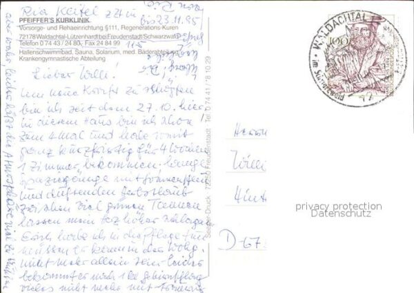 Waldachtal Pfeiffers Kurklinik – Bild 2