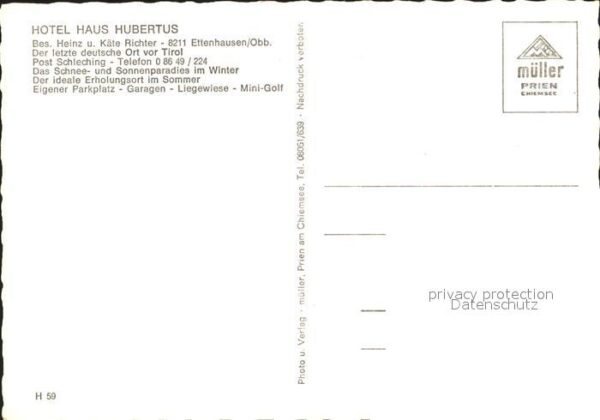 Ettenhausen Schleching Hotel Haus Hubertus – Bild 2