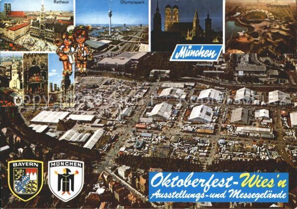 Muenchen Oktoberfest Wies´n Fliegeraufnahme