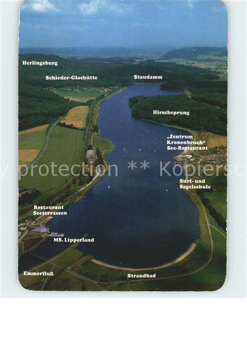 Schieder Emmerstausee Fliegeraufnahme