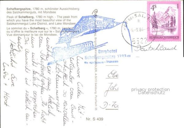 Schafberg Salzkammergut Eisenbahn Schafbergspitze Mondsee – Bild 2