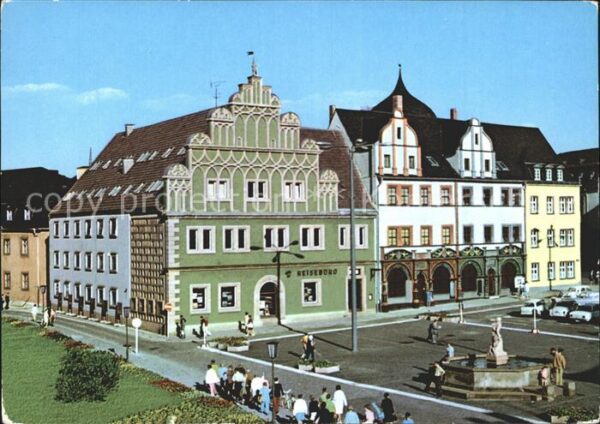 Weimar Thueringen Stadthaus und Lucas Cranach Haus