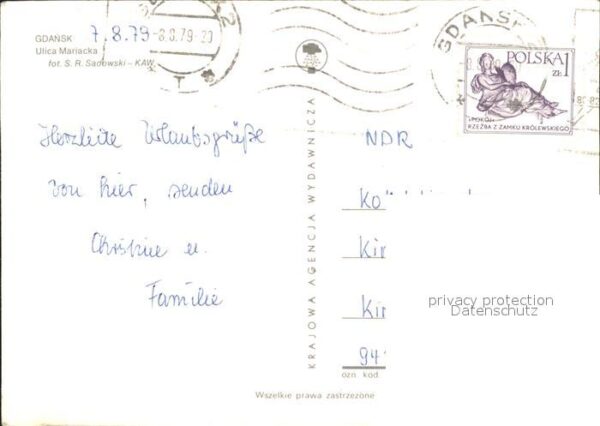 Gdansk Ulica Mariacka alte Giebel-Häuser – Bild 2
