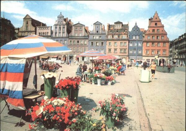 Wroclaw Plac Solny alte Giebelhäuser