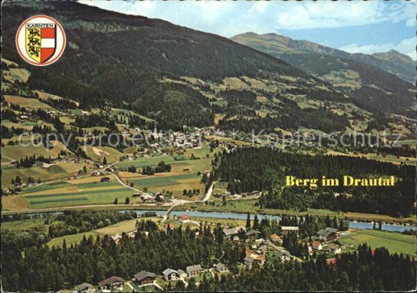 Berg Drautal Fliegeraufnahme