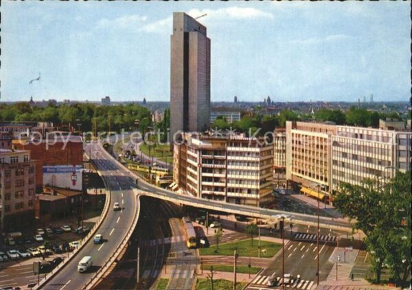 Duesseldorf Hochstrasse Thyssenhaus Fliegeraufnahme