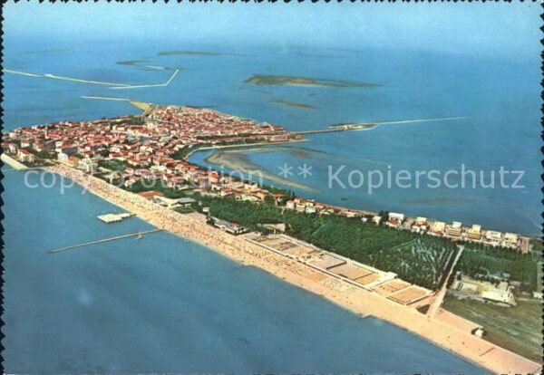 Grado Gorizia Fliegeraufnahme Sonneninsel