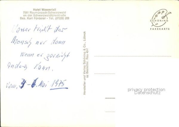 Raumuenzach Hotel Wasserfall – Bild 2