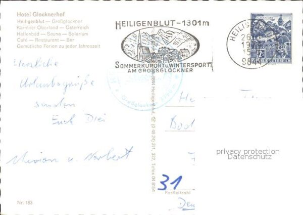 Heiligenblut Kaernten Hotel Glocknerhof – Bild 2