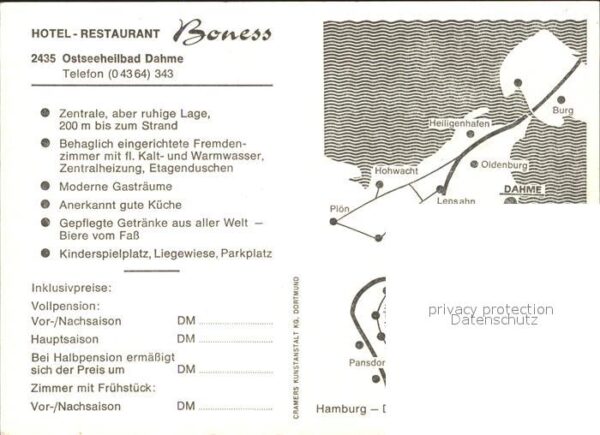 Dahme Ostseebad Hotel Restaurant Boness – Bild 2