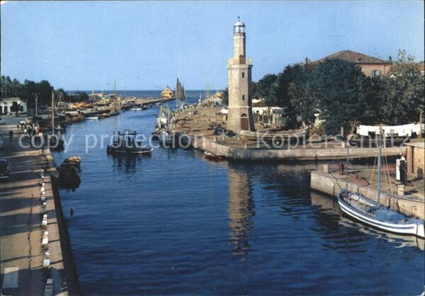 Milano Marittima Kanal Hafen Leuchtturm