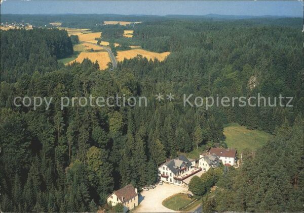 Pottenstein Oberfranken Fliegeraufnahme Gasthaus Pension Schütt