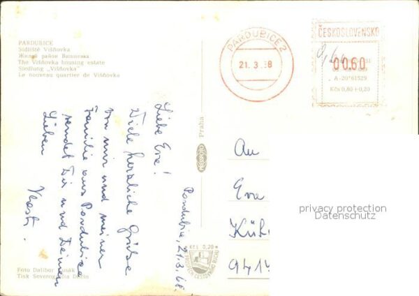 Pardubice Pardubitz Siedlung Visnovka – Bild 2