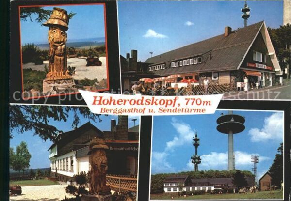 Hoherodskopf Berggasthof und Sendetürme