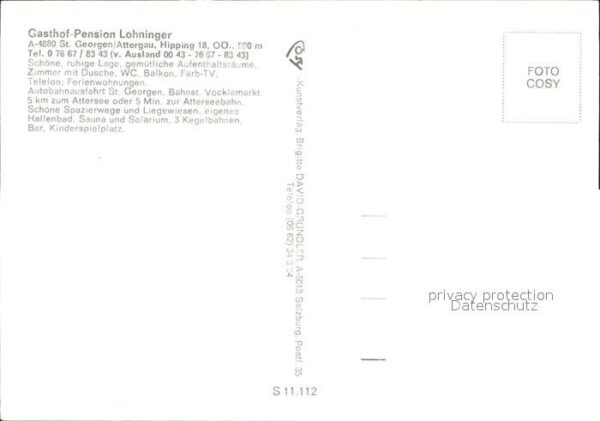 St Georgen Attergau Pension Lohninger Hipping – Bild 2