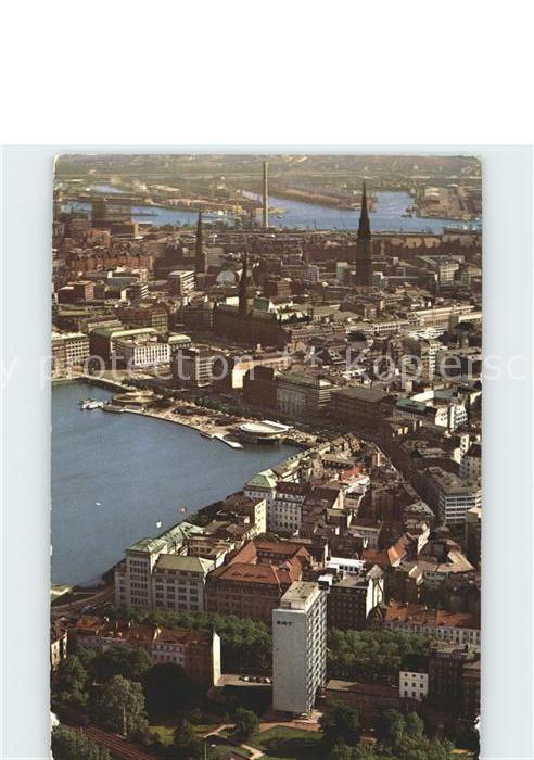 Hamburg Fliegeraufnahme Innenstadt Alstr