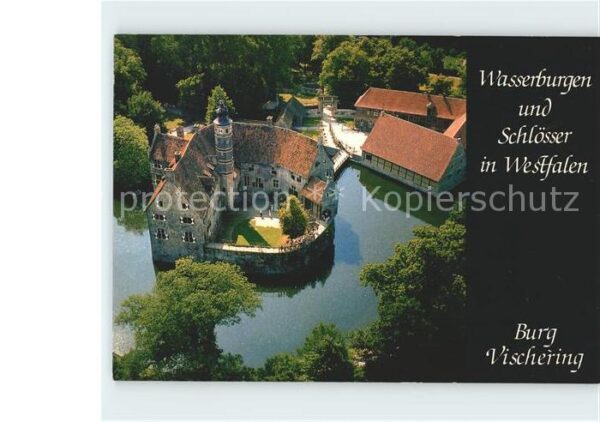 Westfalen Region Burg-Vschering Fliegeraufnahme