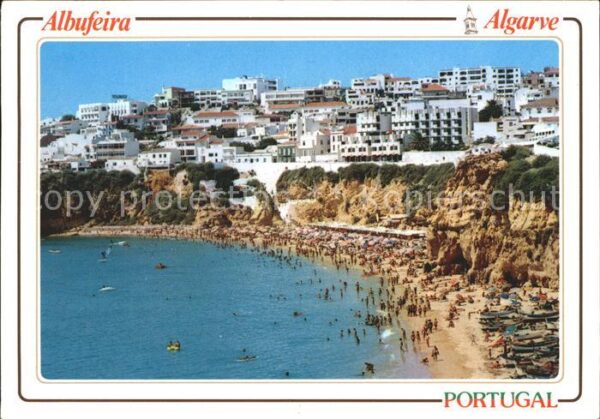 Albufeira Strand Bucht Teilansicht