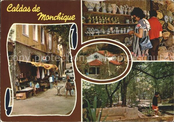 Monchique Markt Strassenansicht Park