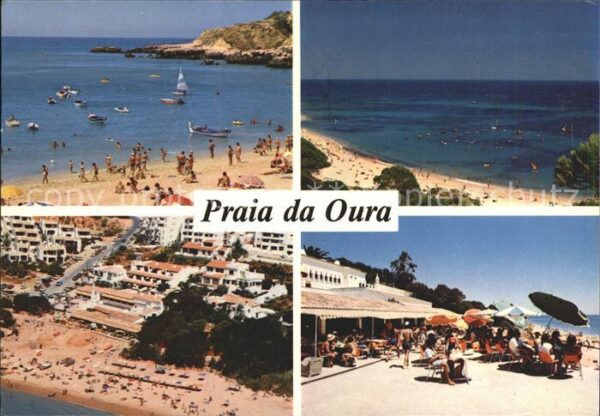 Albufeira Praia da Oura Fliegeraufnahme Strand Ca