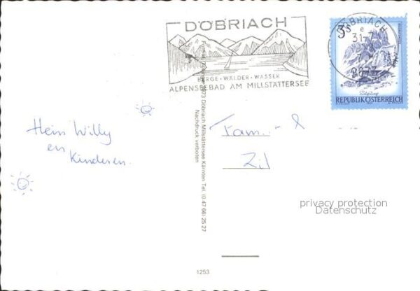 Doebriach Millstaettersee Motorboot Fähre Kirche – Bild 2