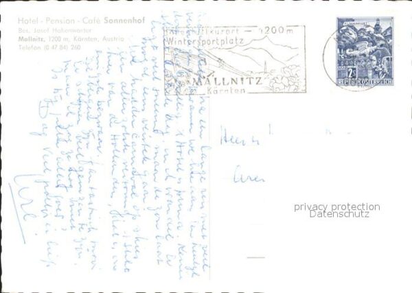 Mallnitz Kaernten Hotel Pension Cafe Sonnenhof – Bild 2
