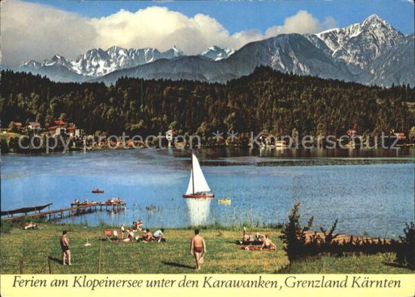 Unterburg Klopeinersee Steiner Alpen Hochobir Segelboot