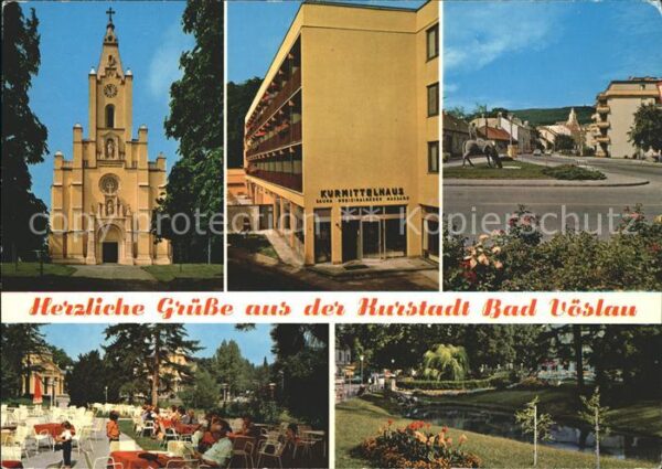 Bad Voeslau Kirche Kurmittelhaus Cafe Park