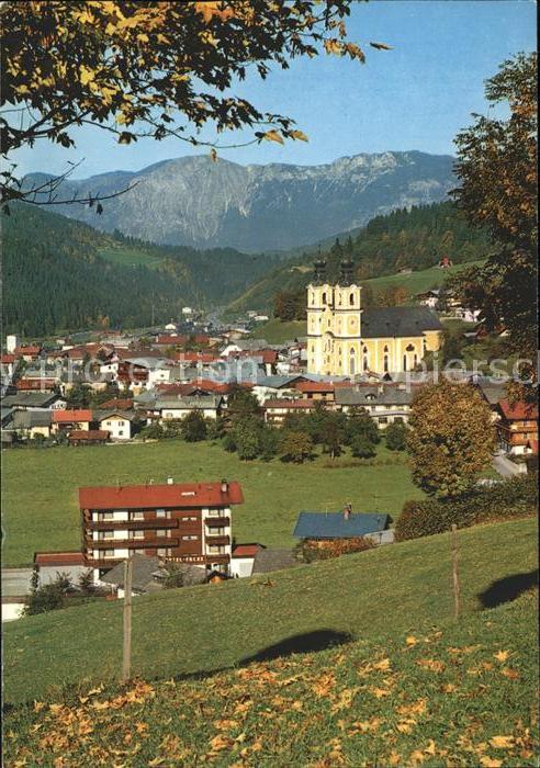 Hopfgarten Brixental Teilansicht Kirche Hotel