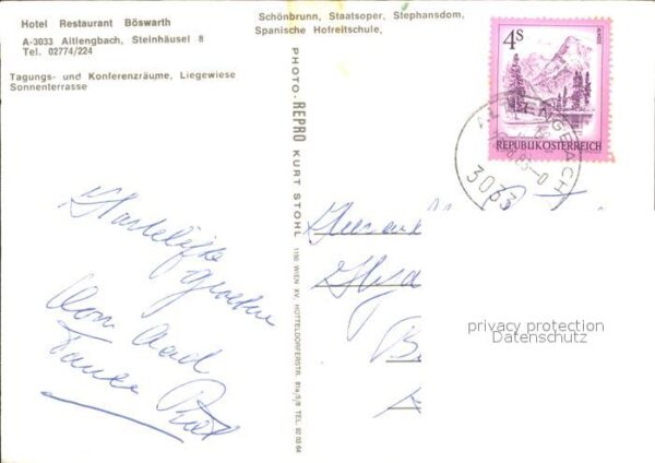 Altlengbach Hotel Restaurant Böswarth Schönbrunn St – Bild 2