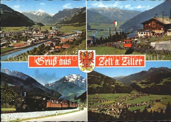 Zell Ziller Tirol Eisenbahn Luftseilbahn Ortsansichten