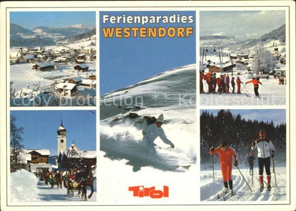 Westendorf Tirol Ski Pferdeschlittenfahrt