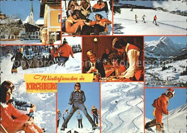 Kirchberg Tirol Ski Kirche Restaurant Skispuren
