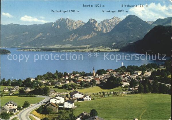 St Gilgen Salzkammergut Rettenkogel Sparber Rinnkogel Bleckwand