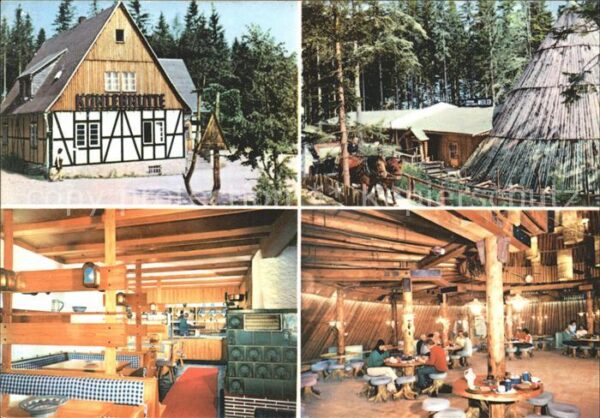 Sosa Erzgebirge Konsum Gaststätte Köhlerhütte Meiler Ta