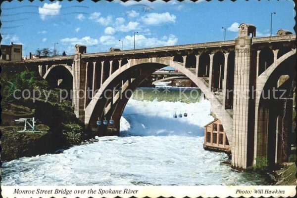 Spokane Washington Monroe Street Bridge River